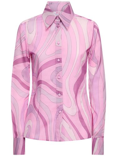 Camicia In Popeline Stampato - PUCCI - Modalova