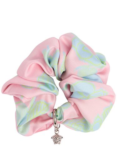 Medusa Charm Silk Scrunchie - VERSACE - Modalova