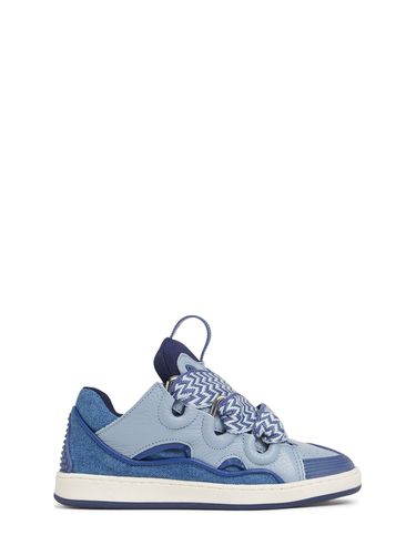 Sneakers Curb De Piel Con Cordones - LANVIN - Modalova