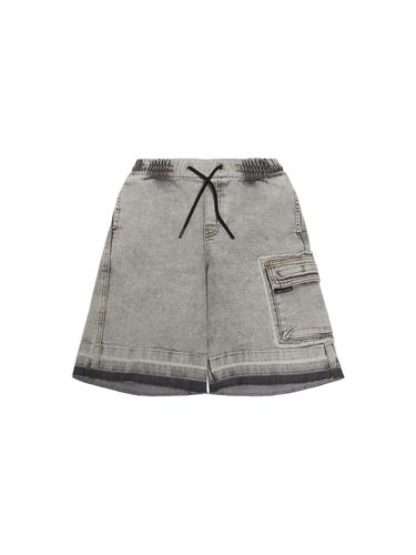 Cotton Blend Denim Cargo Shorts - MARC JACOBS - Modalova