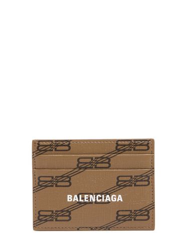 Porta Carte Di Credito In Similpelle Con Logo - BALENCIAGA - Modalova