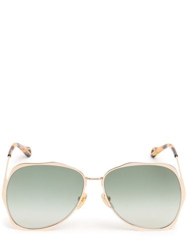 Gafas De Sol Oversize De Metal - CHLOÉ - Modalova