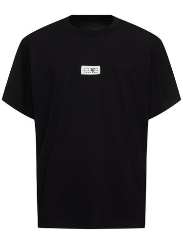 Camiseta De Jersey De Algodón Con Logo - MM6 MAISON MARGIELA - Modalova