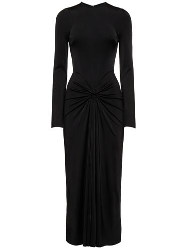 Vestido Midi De Jersey Fruncido - VICTORIA BECKHAM - Modalova