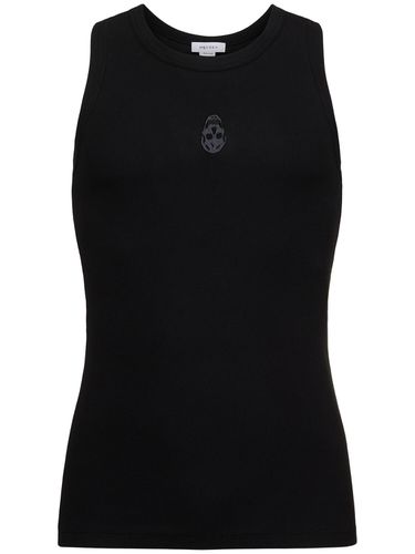 Logo Detail Jersey Tank Top - ALEXANDER MCQUEEN - Modalova