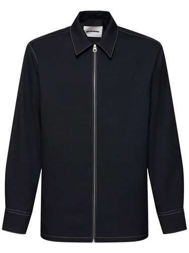 Boxy Fit Zipped Shirt - JIL SANDER - Modalova