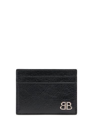 Cagole Leather Card Holder - BALENCIAGA - Modalova