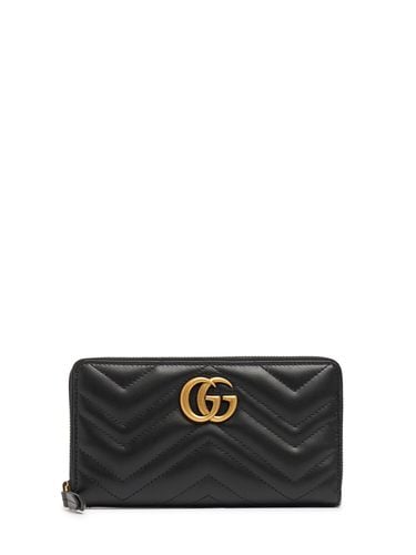 Brieftasche Aus Gestepptem Leder "gg Marmont" - GUCCI - Modalova