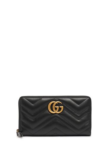 Cartera Gg Marmont De Piel Pespuntada - GUCCI - Modalova