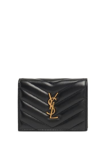 Cassandre Matelassé Flap Card Case - SAINT LAURENT - Modalova