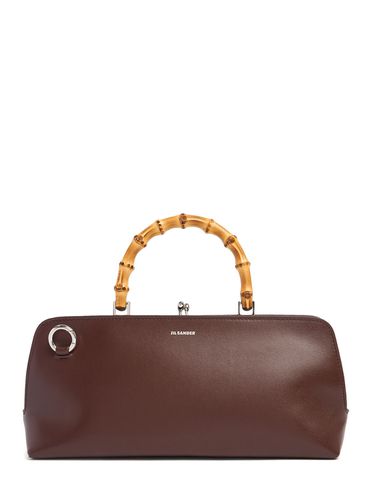 Small Goji Bamboo Palmellato Leather Bag - JIL SANDER - Modalova