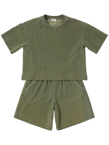 Cotton Piquè T-shirt & Shorts - IL GUFO - Modalova