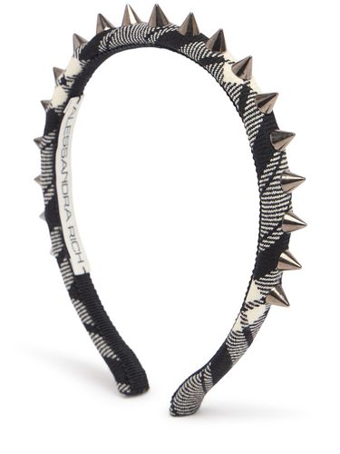 Tartan Headband W/ Spikes - ALESSANDRA RICH - Modalova