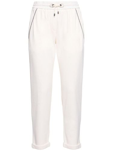 Cotton Blend Sweatpants - BRUNELLO CUCINELLI - Modalova