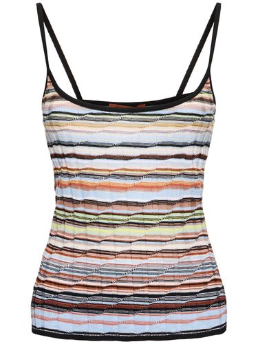 Tank Top De Punto Acanalado - MISSONI - Modalova