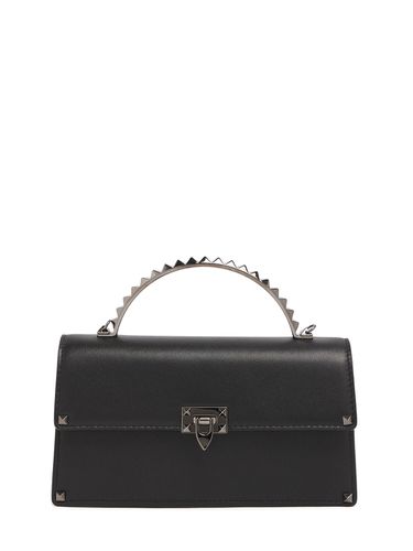 Bolso De Mano Mini Rockstud De Piel - VALENTINO GARAVANI - Modalova