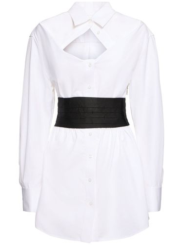 Mini Shirt Dress W/ Elastic Insert - ALEXANDER WANG - Modalova