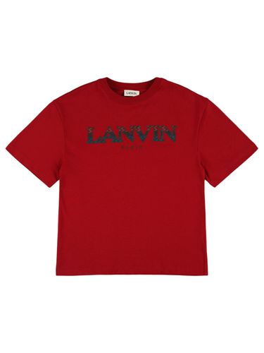 Camiseta De Jersey De Algodón Con Logo - LANVIN - Modalova