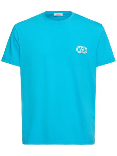 Camiseta De Jersey Con Logo - VALENTINO - Modalova