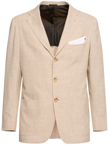 Einreihiger Blazer Aus Wollmischkrepp - KITON - Modalova