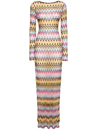 Vestido Largo De Punto De Encaje - MISSONI - Modalova