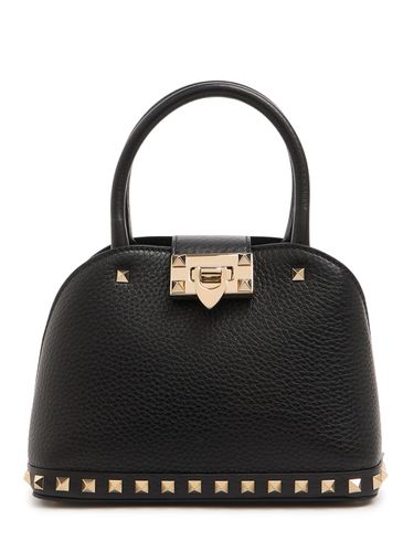 Bolso Rockstud De Piel Con Asas - VALENTINO GARAVANI - Modalova