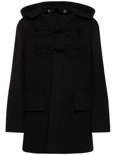 Embroidered Compact Wool Short Coat - VALENTINO - Modalova