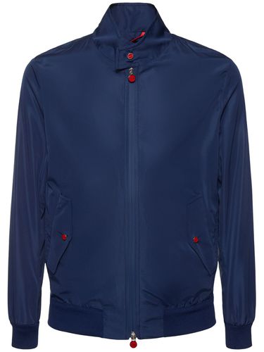 Zipped Nylon Bomber Jacket - KITON - Modalova