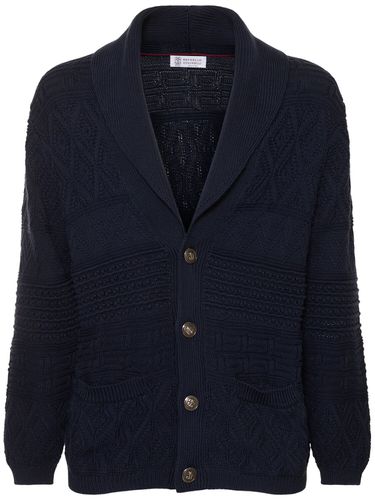 Cardigan In Cotone - BRUNELLO CUCINELLI - Modalova