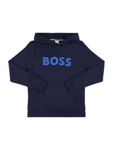 Sudadera De Mezcla De Algodón Con Capucha - BOSS - Modalova