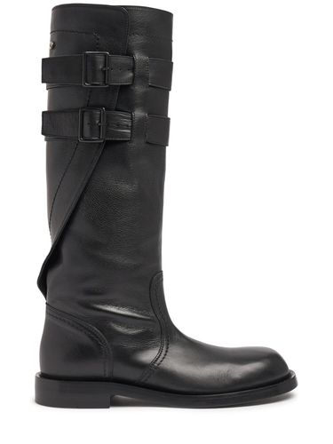 Botas Biker De Piel Suave 45mm - ANN DEMEULEMEESTER - Modalova