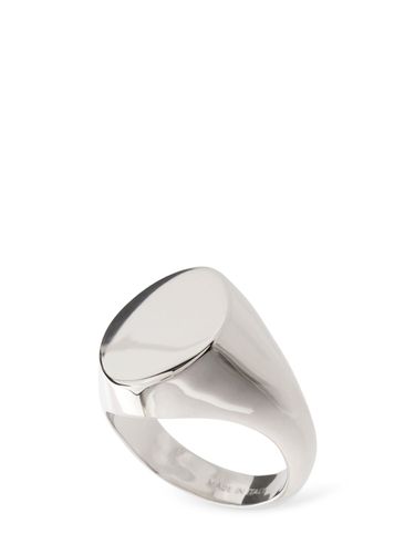 Anello In Ottone Con Logo Mm6 Minimal - MM6 MAISON MARGIELA - Modalova