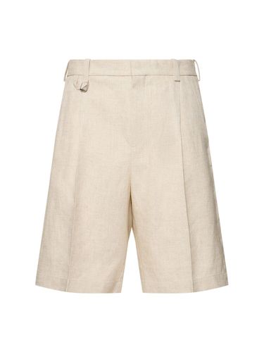 Le Short Melo Linen Blend Shorts - JACQUEMUS - Modalova