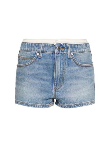 Shorts De Denim Con Cintura Alta - ALEXANDER WANG - Modalova