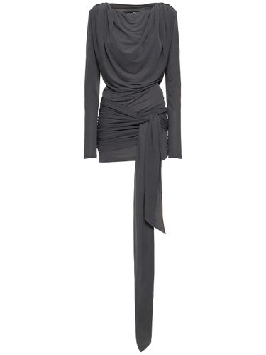 Ligiana Draped Jersey Mini Dress - ROTATE - Modalova