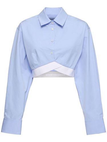 Camisa Corta Con Bajo Torcido - ALEXANDER WANG - Modalova