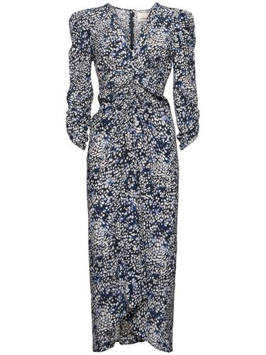 Albini Printed Stretch Silk Midi Dress - ISABEL MARANT - Modalova