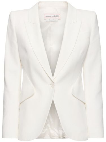 Blazer In Crepe Di Misto Viscosa - ALEXANDER MCQUEEN - Modalova