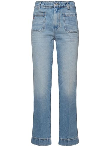 Alina Cropped Denim Twill Kick Jeans - VICTORIA BECKHAM - Modalova