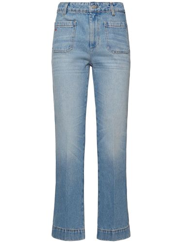 Jeans Cropped Alina In Denim E Twill - VICTORIA BECKHAM - Modalova