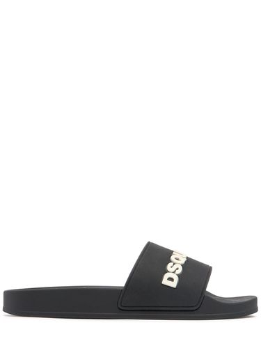 Logo Rubber Slide Sandals - DSQUARED2 - Modalova