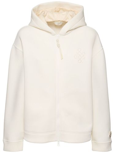 Cny Cotton Blend Zip-up Sweatshirt - MONCLER - Modalova