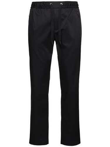 Stretch Cotton Jogging Pants - DOLCE & GABBANA - Modalova