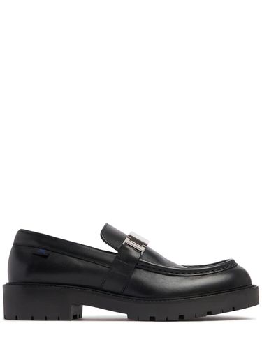 Raft Leather Loafers - BURBERRY - Modalova