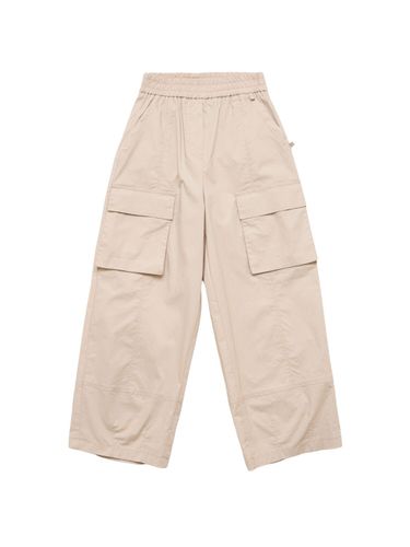 Pantalones Cargo De Algodón Stretch - MONNALISA - Modalova