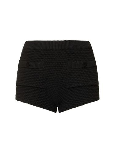 Chunky Knit Cotton Blend Shorts - ANDREADAMO - Modalova