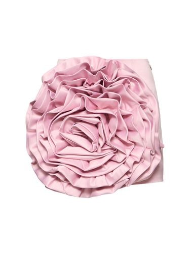 Tula Big Flower Satin Mini Skirt - ROTATE - Modalova