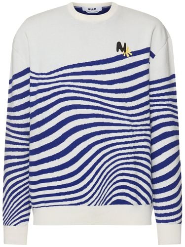 Maglia In Cotone - MSGM - Modalova