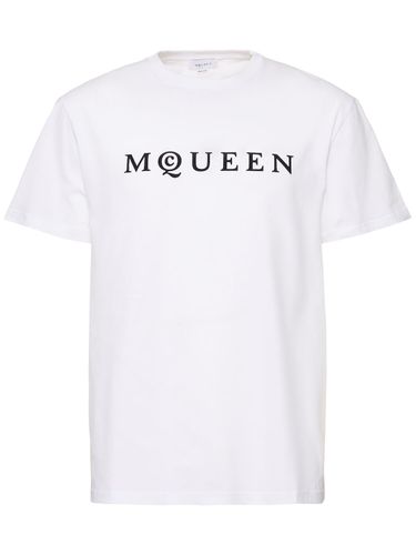 Camiseta De Algodón Con Logo - ALEXANDER MCQUEEN - Modalova