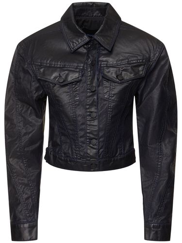 Waxed Denim Jacket - MUGLER - Modalova